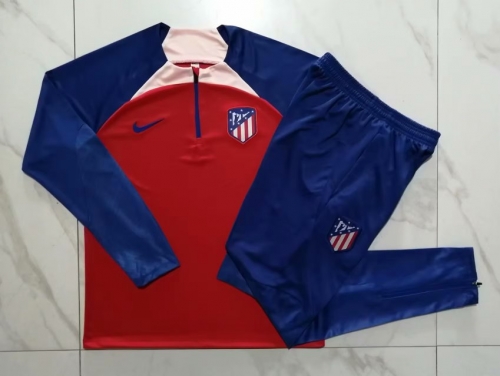 2023/24 Atletico Madrid Red Thailand Soccer Tracksuit Uniform-815