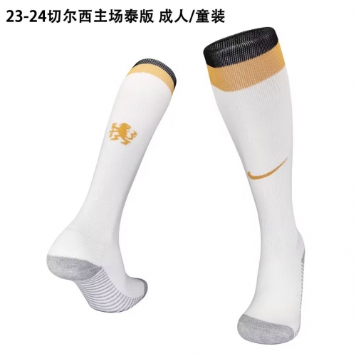 2023/24 Chelsea Home White Thailand Soccer Socks