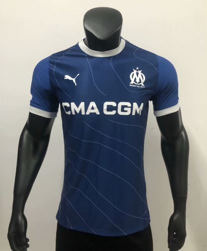 Player Version 2023/24 Olympique de Marseille Away Blue Thailand Soccer Jersey AAA-703/MY/308