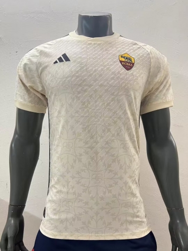 Player Version 2023/24 Roma Away White Thailand Soccer Jersey AAA-703