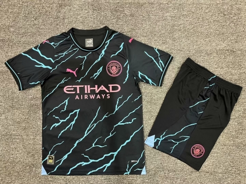 2023/24 Gainina Version Manchester City Blue Soccer Uniform-208/315/302