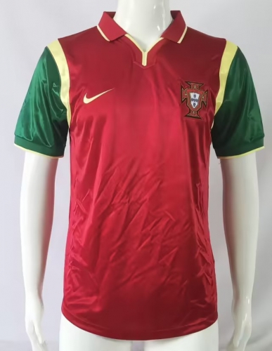 1999 Retro Version Portugal Home Red Thailand Soccer Jersey AAA-503