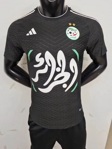 Player Version 2023/24 Algeria Black Thailand Soccer Jersey AAA-MY