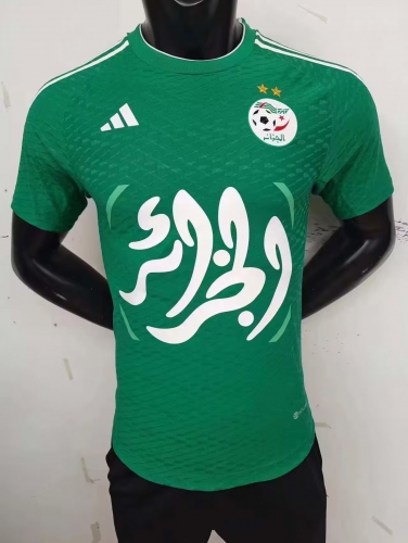 Player Version 2023/24 Algeria Home Green Thailand Soccer Jersey AAA-MY
