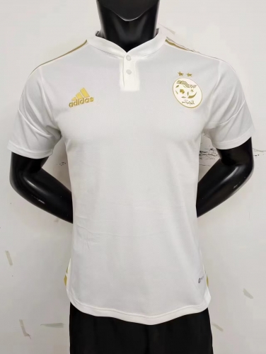 Player Version 2023/24 Algeria White Thailand Soccer Polo Jersey-MY