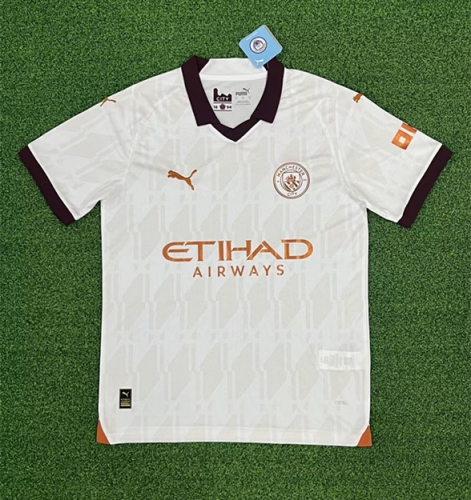2023/24 Manchester City Away White Thailand Soccer Jerseys AAA-705/416/320