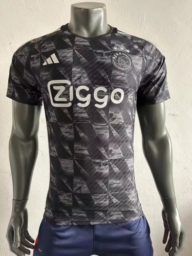 Player Version 2023/24 Ajax Black Thailand Soccer Jersey AAA-703/308