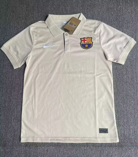 2023/24 Barcelona White Polo Shirts-BY