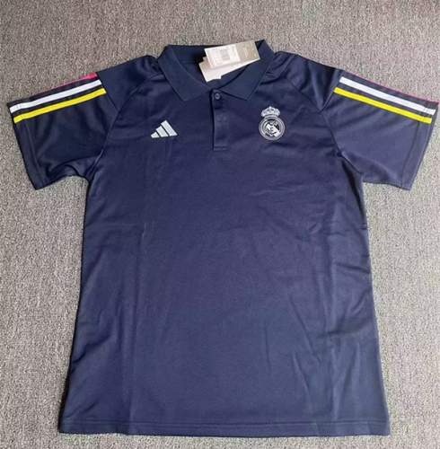 2023/24 Real Madrid Royal Blue Thailand Soccer Polo Shirts-BY