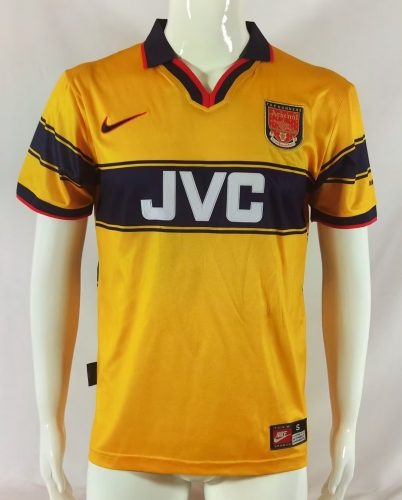 95-97 Retro Version Arsenal Away Yellow Thailand Soccer Jersey AAA-17/503/811