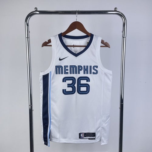 2023 Season Memphis Grizzlies NBA Home White #36 Jersey-311