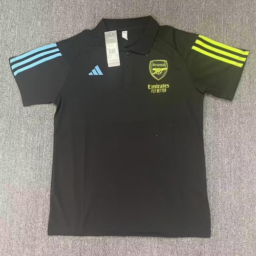 2023/24 Arsenal Black Thailand Soccer Polo Shirts-BY