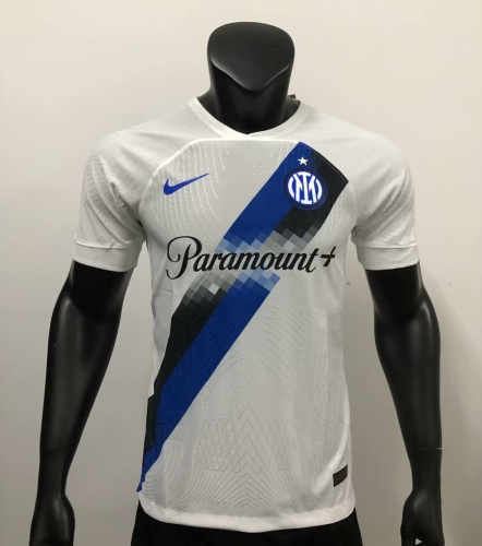 Player Version 2023/24 Inter Milan Away White Thailand Soccer Jersey AAA-703/308/MY
