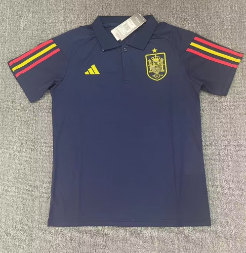 2023/24 Spain Royal Blue Thailand Soccer Polo Shirts-BY