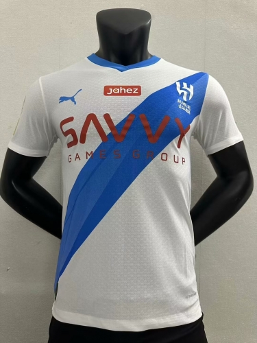 Player version 2023/24 Al Hilal FC Away White Thailand Soccer Jersey AAA-2100/308/MY