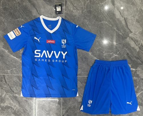 2023/24 Al-Hilal Saudi Home Blue Soccer Uniform-315/36/302