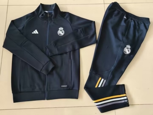 2023/24 Real Madrid Black Thailand Jacket Uniform-GDP