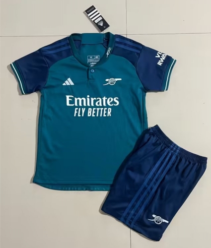 Kids 2023/24 Arsenal Away Green Kids/Youth Soccer Uniform-507/PF/SKE