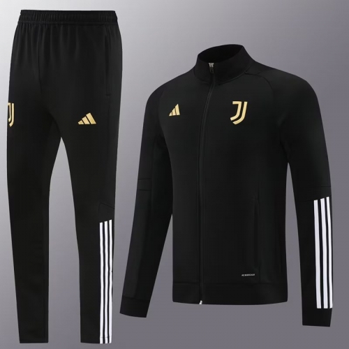 2023 Juventus FC Black Thailand Soccer Jacket Uniform-LH