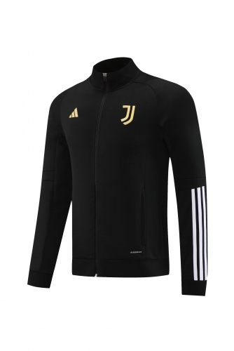 2023 Juventus FC Black Thailand Soccer Jacket Top-LH