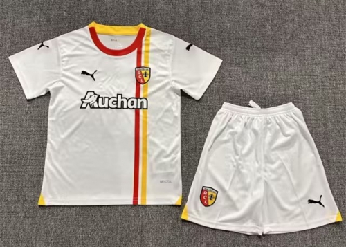 kids 2023/24 RC Lens 2nd Away White Kids/Youth Soccer Uniform AAA-522