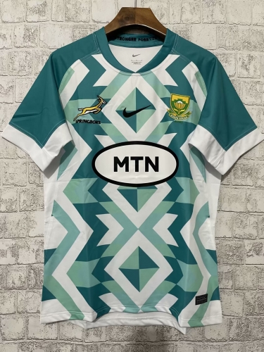 With Adv 2024 South Africa Away White Shirts-805