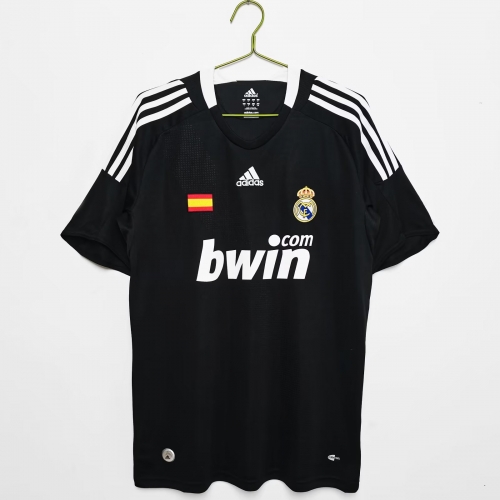 08-09 Retro Version Real Madrid 2nd Away Black Thailand Soccer Jersey AAA-710/811
