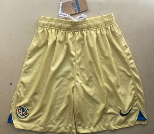 2023/24 Club America Yellow Thailand Soccer Shorts-315/509