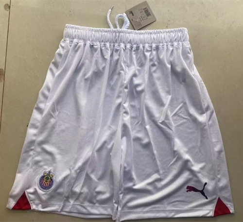 2023/24 Deportivo Guadalajara White Thailand Soccer Shorts-315/509