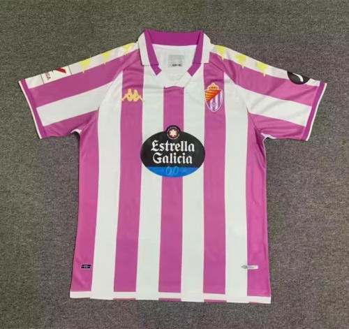 2023/24  Real Valladolid Home Pink & White Thailand Soccer jersey AAA-1040