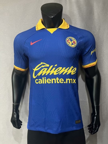 Player Version 2023/24 Club América Away Blue Thailand Soccer Jersey AAA-888/MY/308