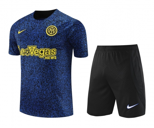 2023/24 Inter Milan Blue Thailand Soccer Training Uniform-418
