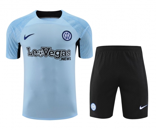 2023/24 Inter Milan Blue Thailand Soccer Training Uniform-418/815