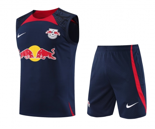 2023/24 RB Leipzig Royal Blue Thailand Soccer Training Vest Uniform-418