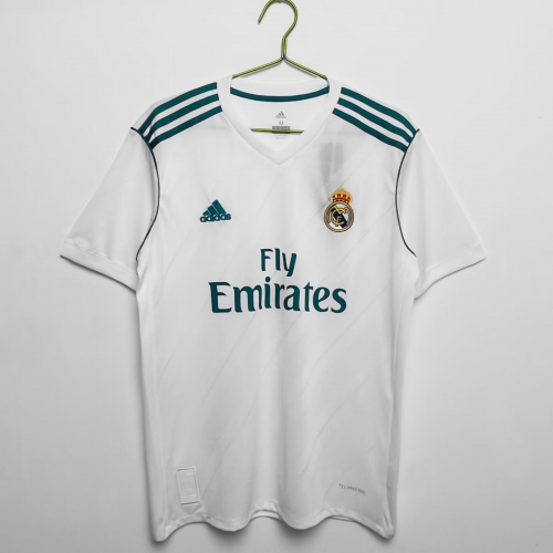 17-18 Retro Real Madrid Home White Thailand Soccer Jersey AAA-311/710/601