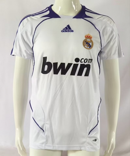 2007-2008 Retro Version Real Madrid Home White Thailand Soccer Jersey AAA-SL/503