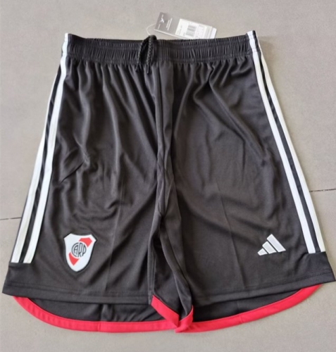 2023/24 River Plate Home Black Thailand Soccer Shorts-315