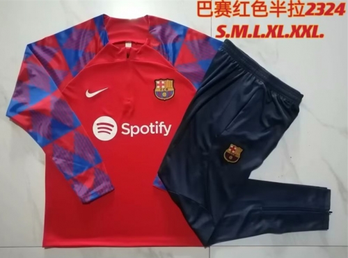 2023/24 Barcelona Red Thailand Soccer Tracksuit Uniform-815