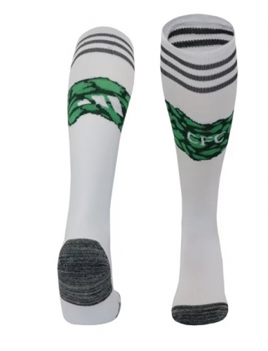 Adult /Kids 2023/24 Celtic Home White & Green Thailand Soccer Socks