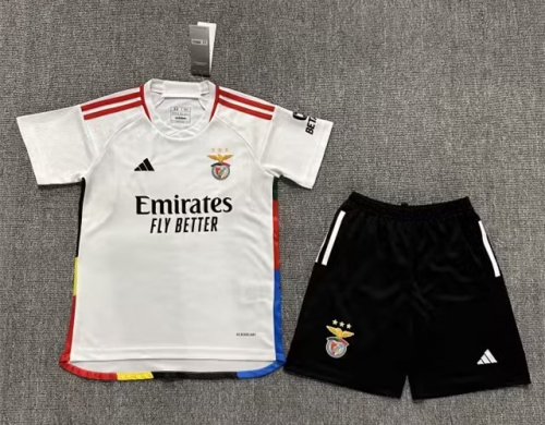 Kids 2023/24 Benfica 2nd Away White Kids/Youth Soccer Uniform-522/507