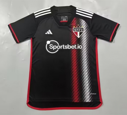 2023/24 São Paulo FC 2nd Away Black Thailand Soccer Jersey AAA-908