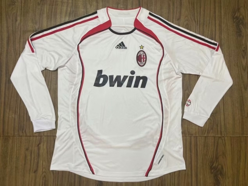 06-07 Retro Version AC Milan Home Red & Black LS Thailand Soccer Jersey AAA-601