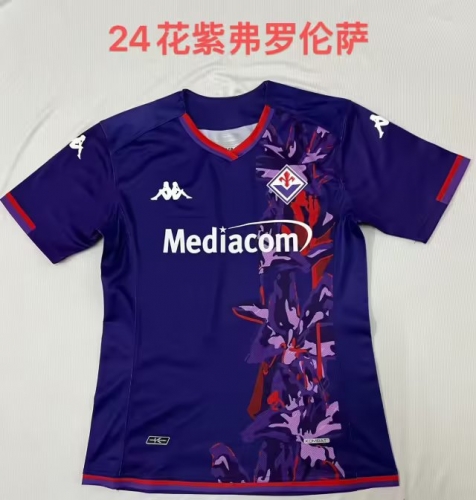 2023/24 Fiorentina 2nd Away Red & Blue Thailand Soccer Jersey AAA-1040/709
