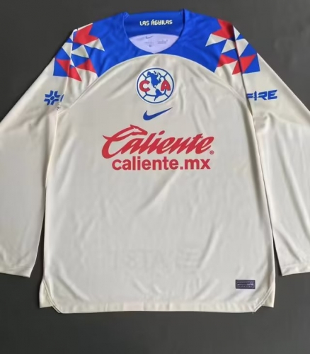 2023/24 Club America Home White LS Thailand Soccer Jersey AAA-912