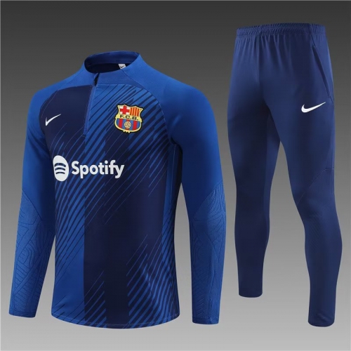 2023/24 Barcelona Royal Blue  Thailand Soccer Tracksuit Uniform-801/GDP/411