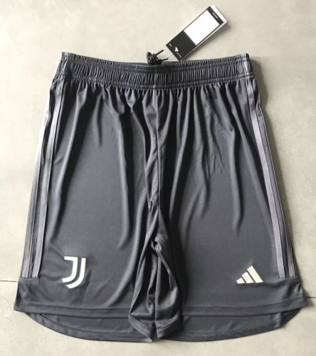 2023/24 Juventus 2nd Away Black Thailand Soccer Shorts-315