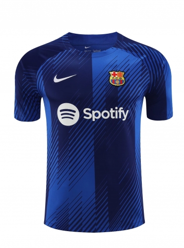 2023/24 Barcelona Blue & Black Thailand Soccer Training Jerseys-418
