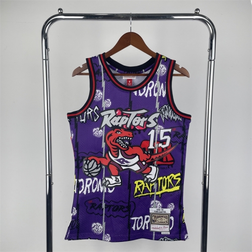 MN Hot Press SW 98-99 Retro NBA  Toronto Raptors Purple #15 Jersey-311