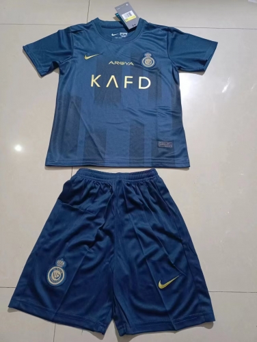 Kids 2023/24 Al-Nassr FC Green Kids/Youth Soccer Uniform-2149/516/507