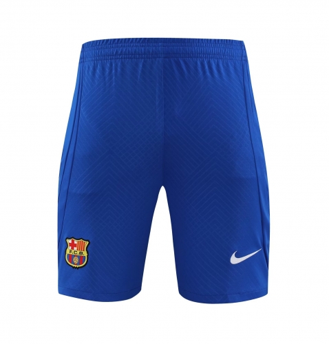 2023/24 Barcelona Blue & Black Thailand Soccer Training Shorts-418